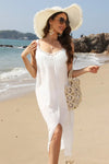 Slit Scoop Neck Wide Strap Cover Up Trendsi