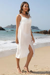 Slit Scoop Neck Wide Strap Cover Up Trendsi