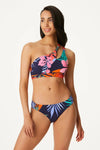 Jessica Simpson MOOD MULTI Island Paradise Twist-Front Bikini Top Jessica Simpson