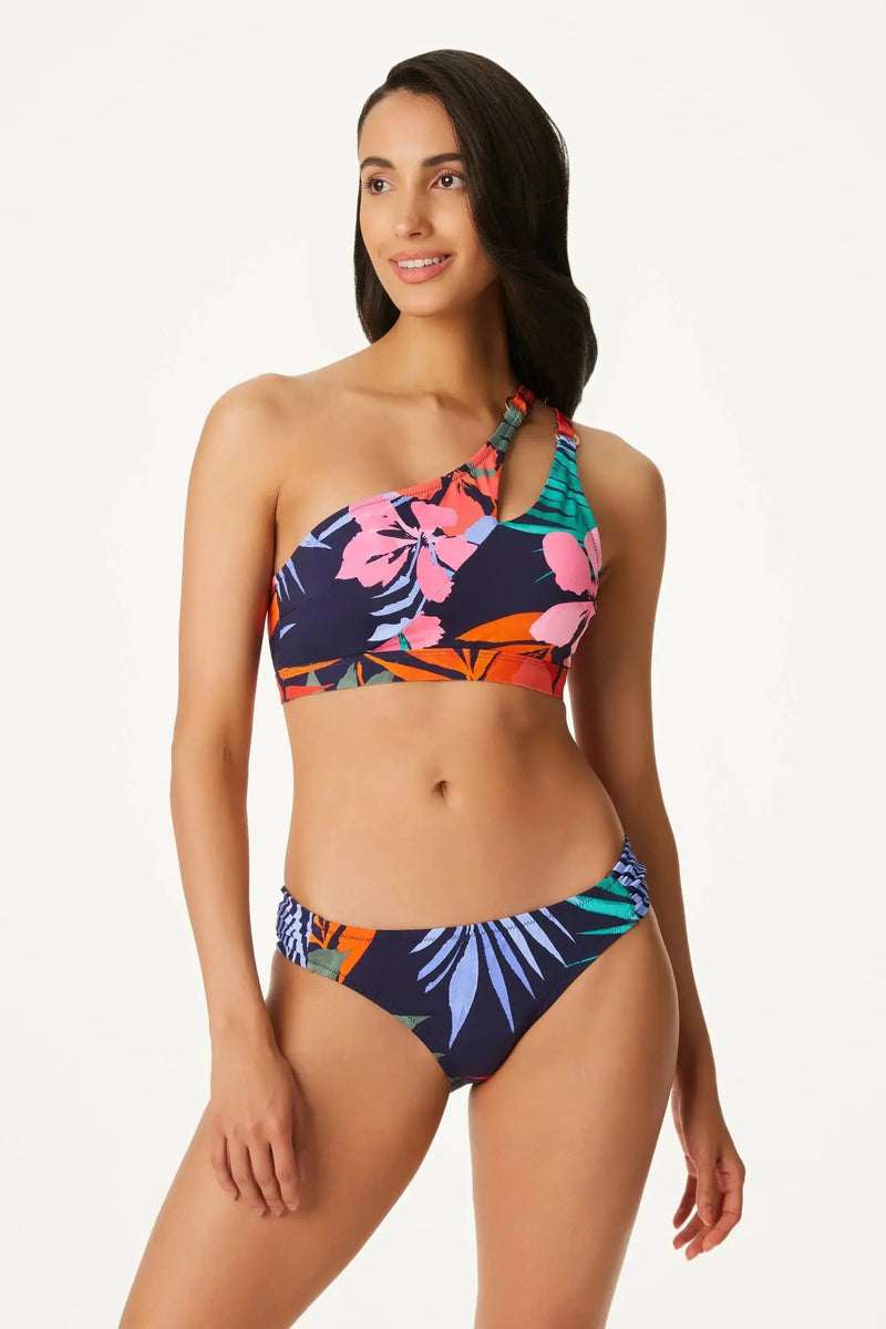 Jessica Simpson MOOD MULTI Island Paradise Twist-Front Bikini Top Jessica Simpson