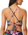 Jessica Simpson MOOD MULTI Island Paradise Twist-Front Bikini Top Jessica Simpson