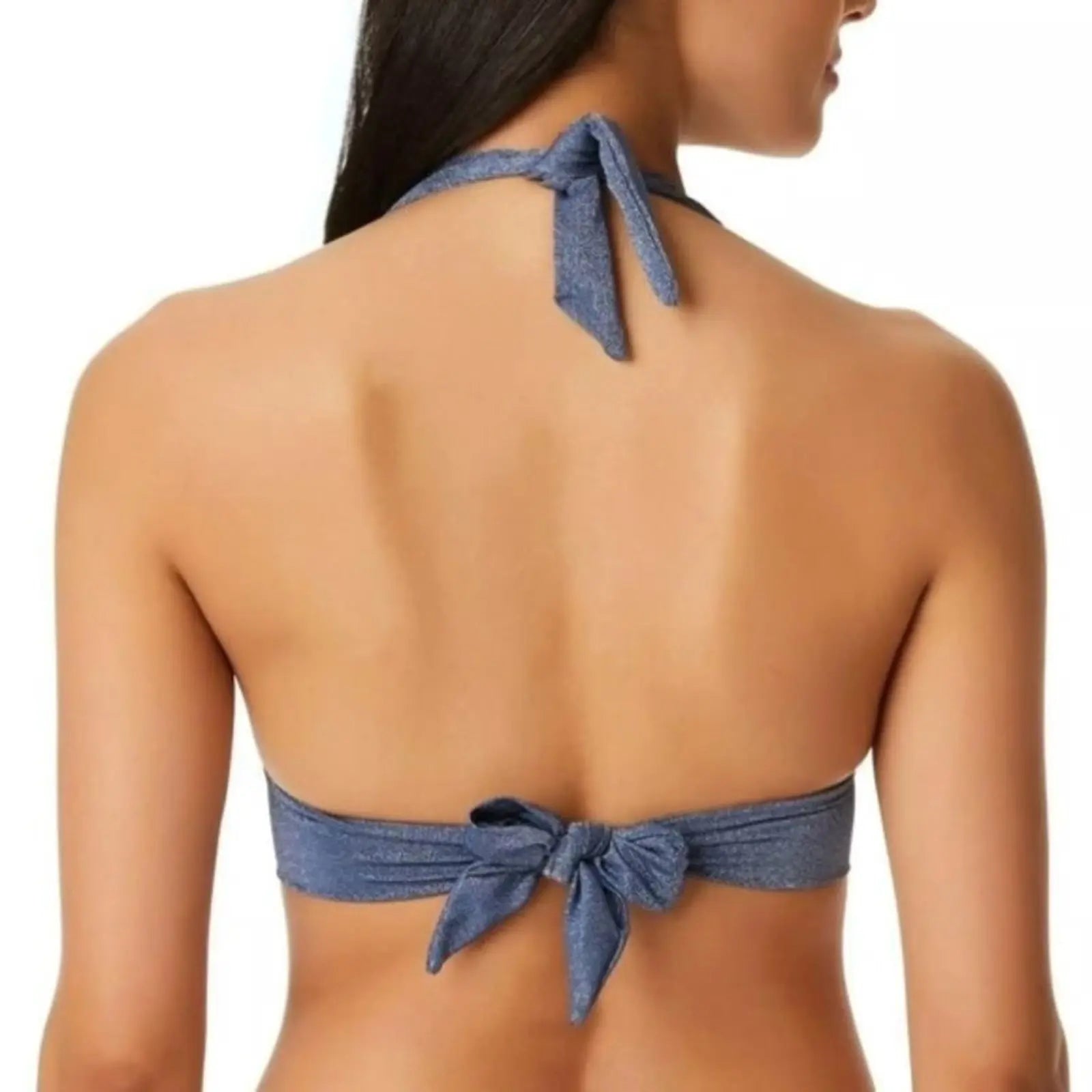 Jessica Simpson Women's Surfers Paradise Halter Triangle Bikini Top Women's Swimsuit Jessica Simpson