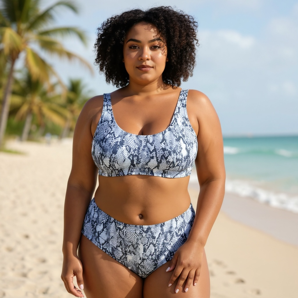 CG Women's Snakeskin Sporty Bikini Set