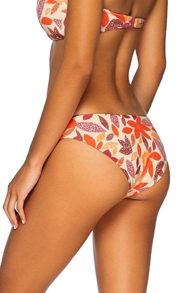 Swim Systems Pressed Petals Bliss Banded Bikini Bottom / Multi color