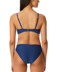 Jessica Simpson Women's Pretty in Pique Ruched Bikini Top Women's Swimsuit Jessica Simpson