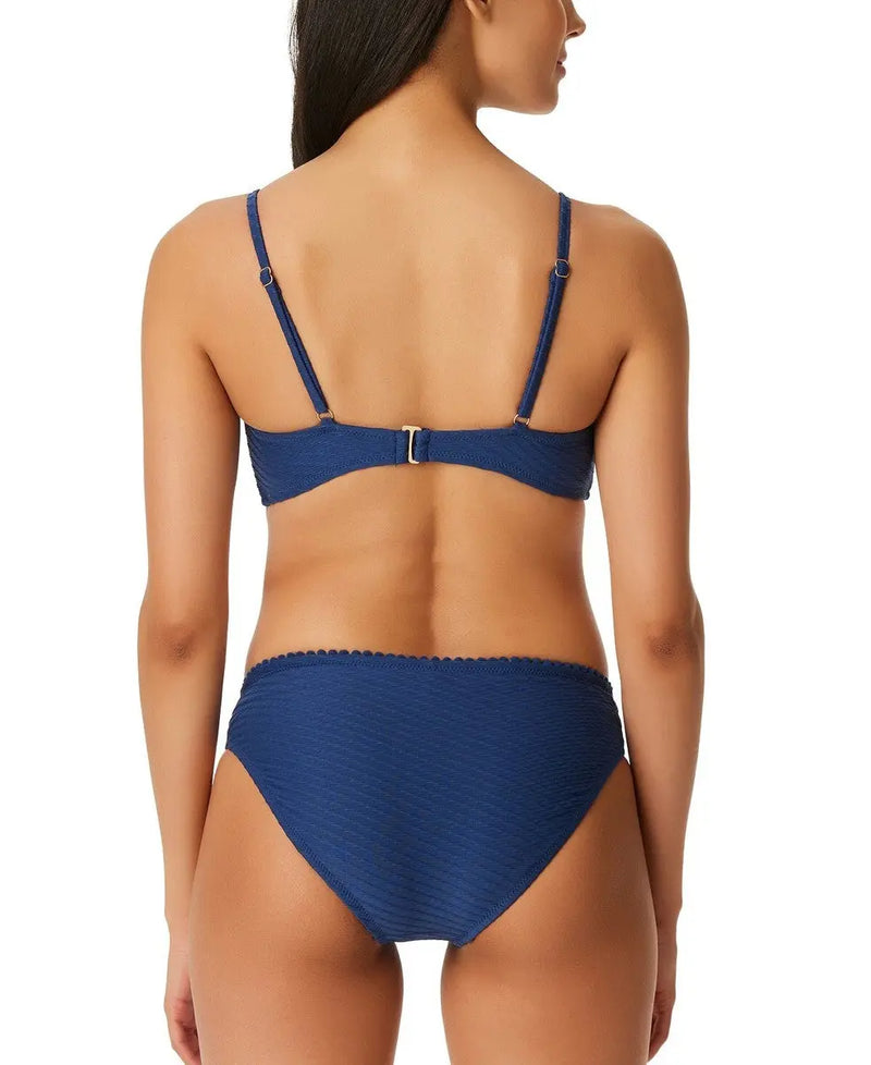 Jessica Simpson Women's Pretty in Pique Ruched Bikini Top Women's Swimsuit Jessica Simpson