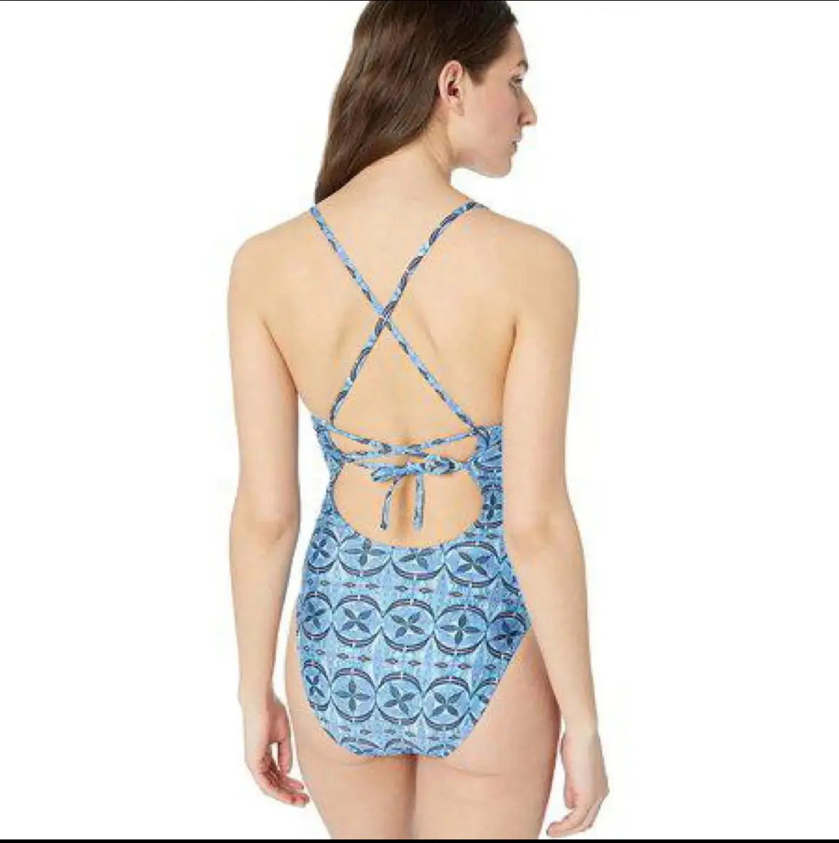 La Blanca Women's Standard V-Neck Lace Front One Piece Swimsuit, The Realist La Blanca