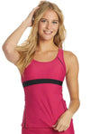 Sporti Active Racerback Solid Tankini Top Sporti