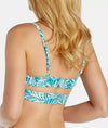 Raisins Glow Blue Juniors Bikini Swim Top Raisins