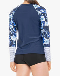 Speedo Women's Speedo Floral Print Rash Guard Speedo