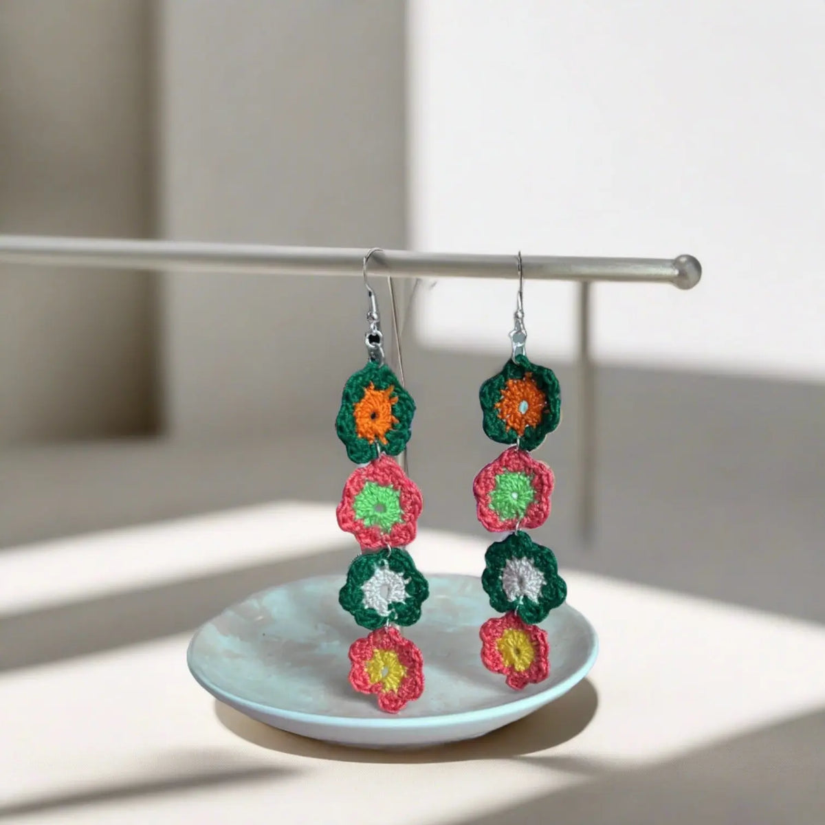 Amani’s Collection Bromeliad Crochet Earrings Makuwa Swim Wear