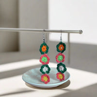 Amani’s Collection Bromeliad Crochet Earrings Makuwa Swim Wear