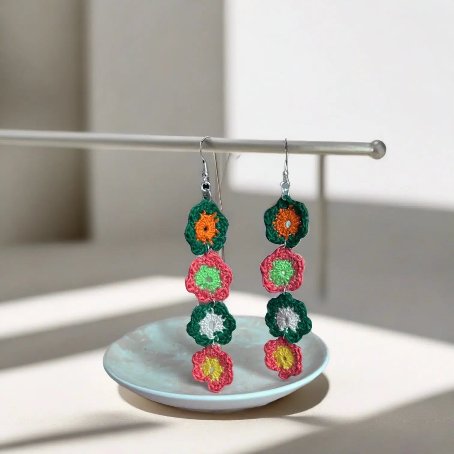 Amani’s Collection Bromeliad Crochet Earrings Makuwa Swim Wear