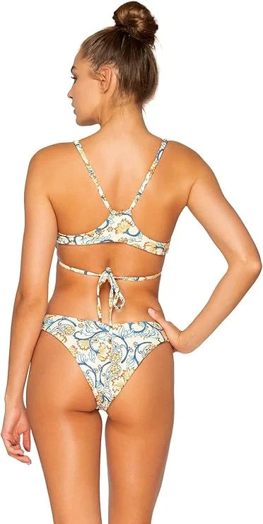 b. Swim Santorini Mykonos Hi-Waist Bikini Bottom / Multi Color