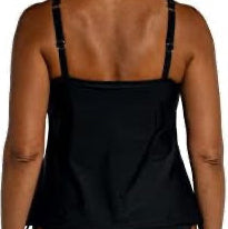 Maxine of Hollywood Women’s Ombre Animal High Neck Underwire Tankini Top