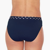Nautica Women’s Dots Mid Rise Banded Bikini Bottoms