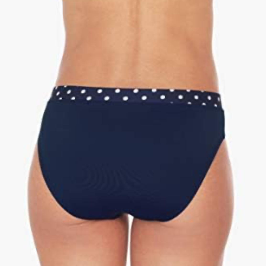 Nautica Women’s Dots Mid Rise Banded Bikini Bottoms
