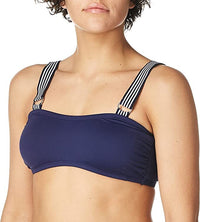 Nautica Women's Standard Bandeau Bra Top, Deep Sea