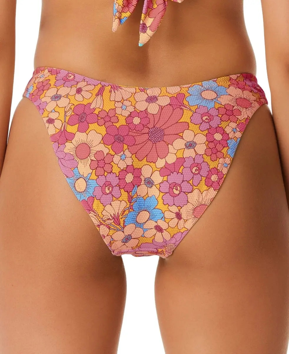 Jessica Simpson Floral Rendevous High Cut Cheeky Swim Bottoms Women's Swimsuit Jessica Simpson