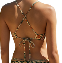 Swim Systems Misty Top Women's Swimsuit Bikini Top, Secret Garden