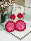 Amani’s Valentines Crochet Daisy Stone Earrings WearMSW