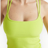 EY Lime Rib Cami Top Electric Yoga