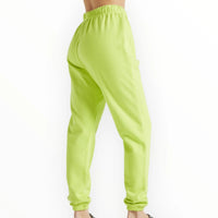 EY Lime French Terry Joggers Electric Yoga