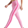 EY Pink Color Block Rib Legging Electric Yoga