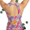 Sporti Active Floral High Neck Tankini Top Sporti
