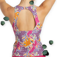 Sporti Active Floral High Neck Tankini Top Sporti