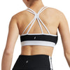 EY Black White Color Block Rib Bra Electric Yoga