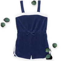 Poof Big Girls French Terry Cover-Up Romper Poof Big Girls