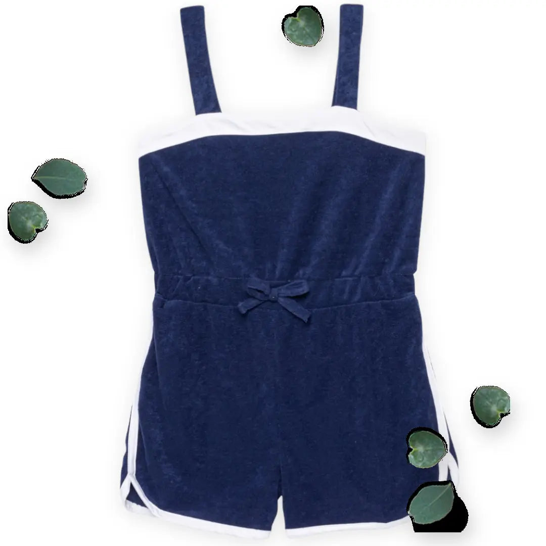 Poof Big Girls French Terry Cover-Up Romper Poof Big Girls