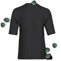 Sporti Youth Unisex Black Rashguard UPF 50+ Sporti