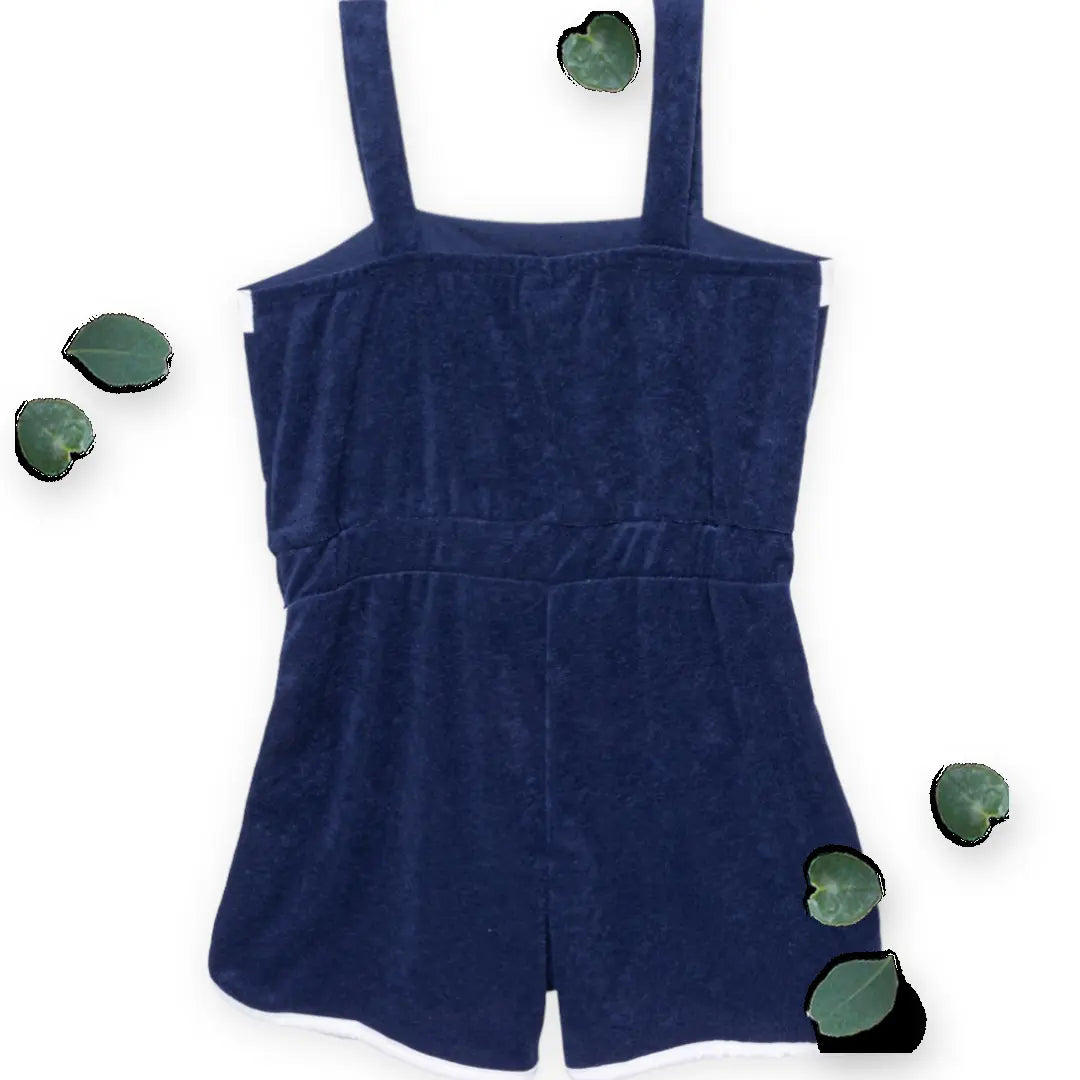 Poof Big Girls French Terry Cover-Up Romper Poof Big Girls