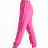 EY Pink French Terry Joggers Electric Yoga