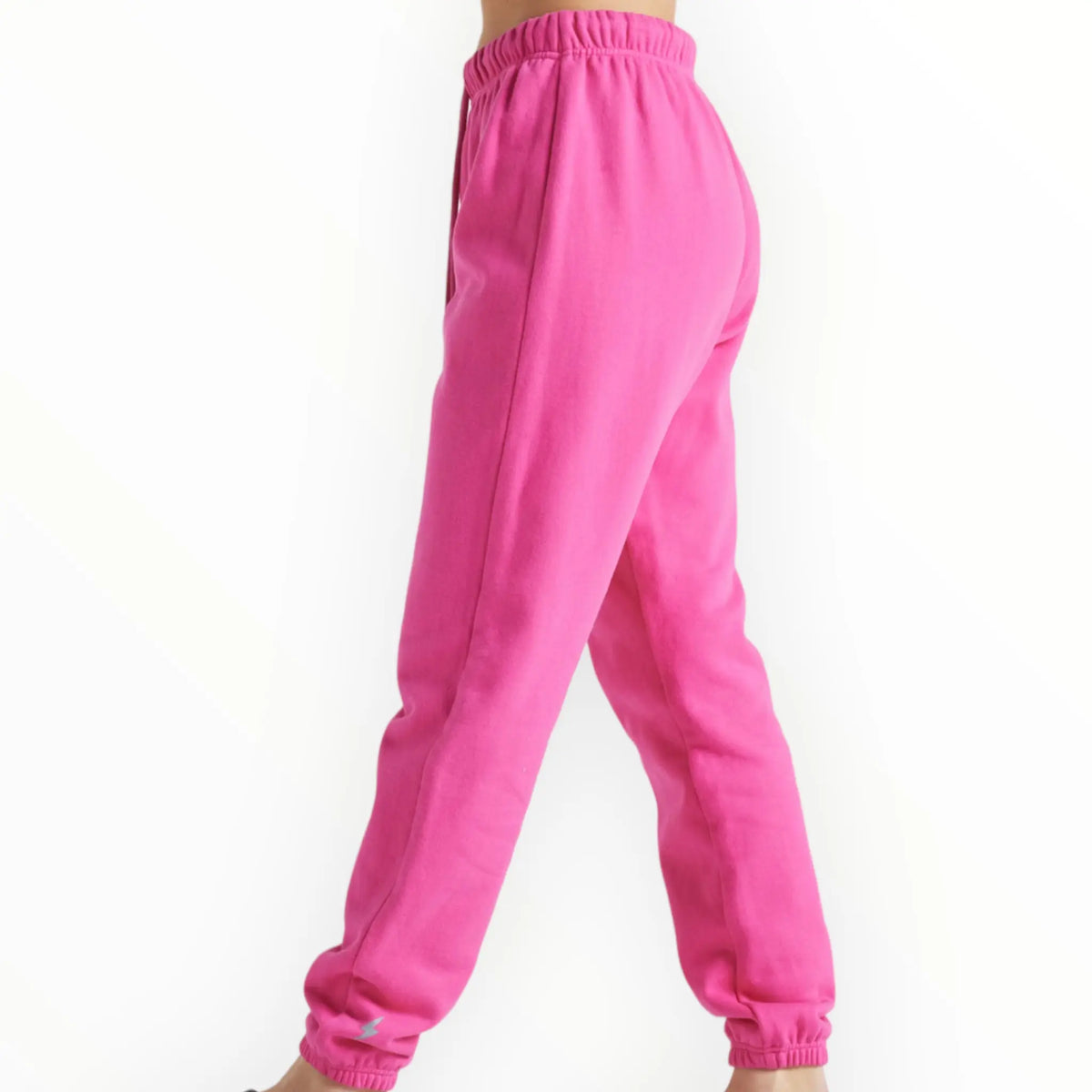 EY Pink French Terry Joggers Electric Yoga