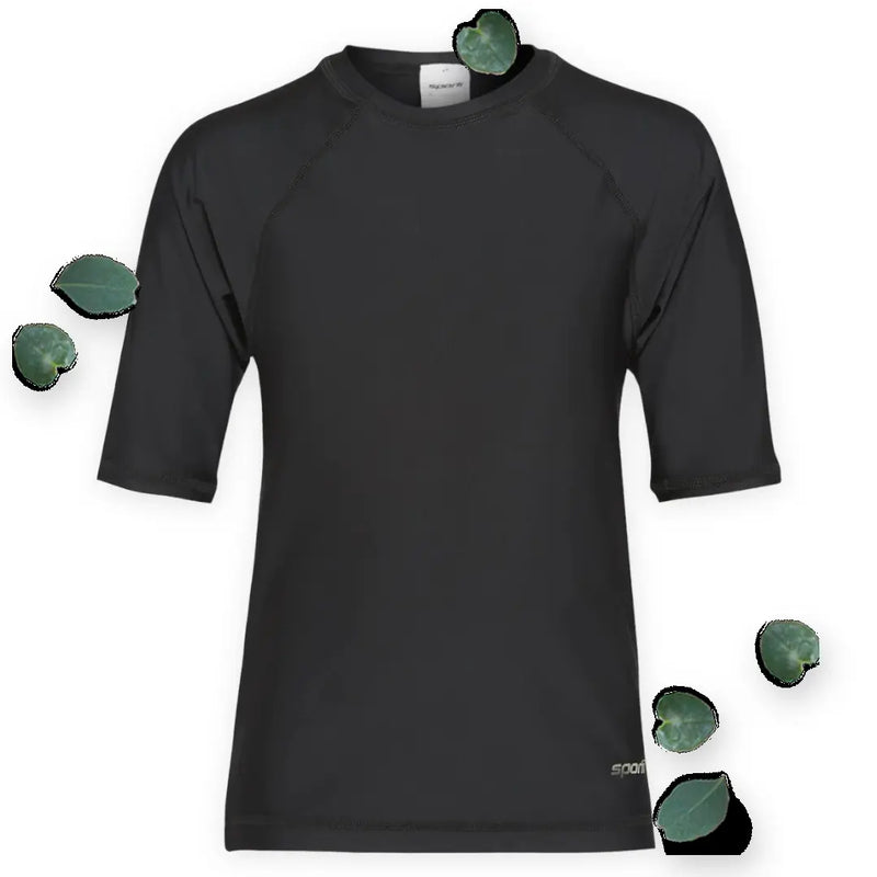 Sporti Youth Unisex Black Rashguard UPF 50+ Sporti