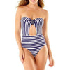Studio Anne Cole Smocked Tab Bandeau One Piece Anne Cole