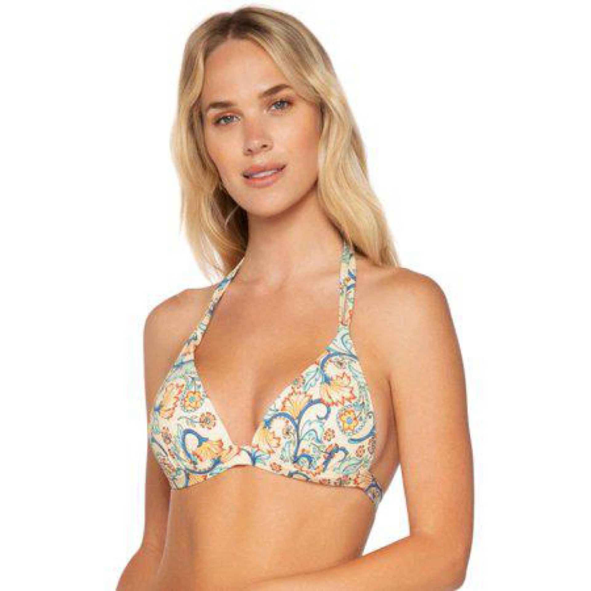 b. Swim Santorini Deep Sea Tri Bikini Top Medium / Multi Color