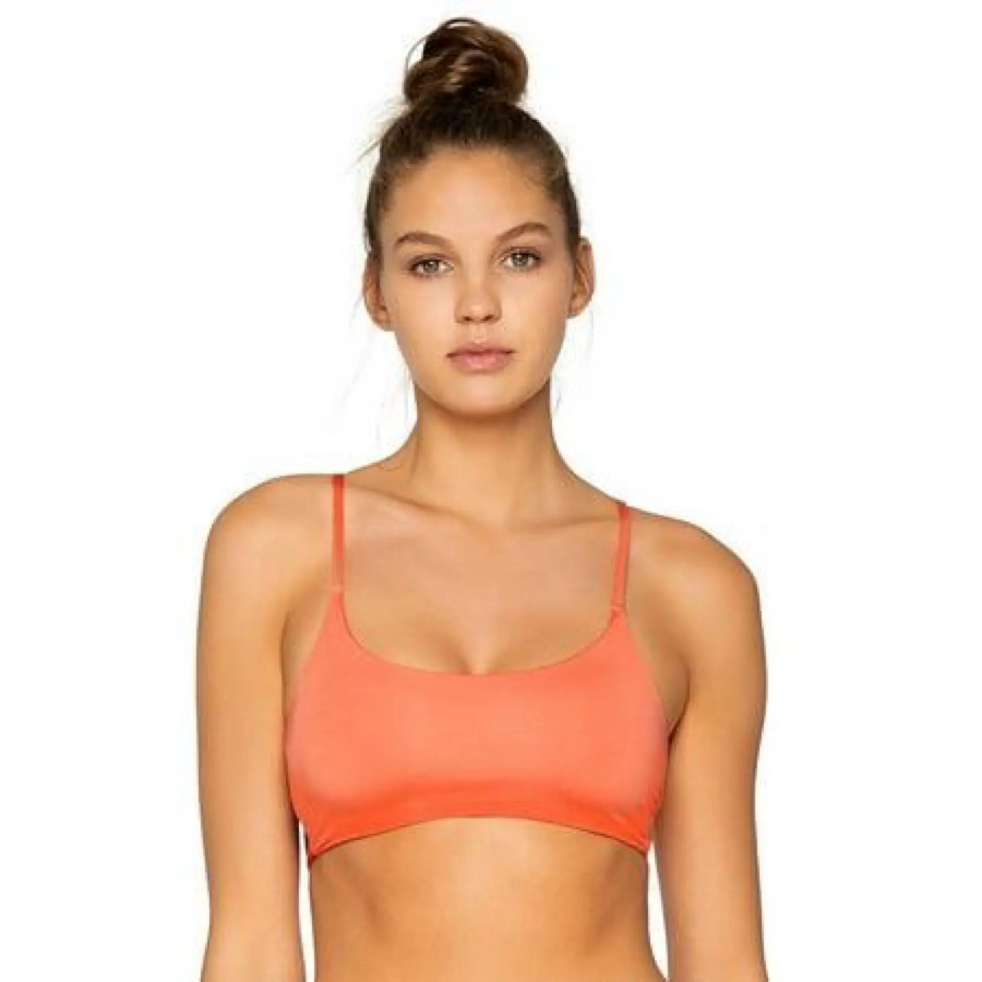b. Swim Burnt Umber Belize Bralette Bikini Top Medium B Swim