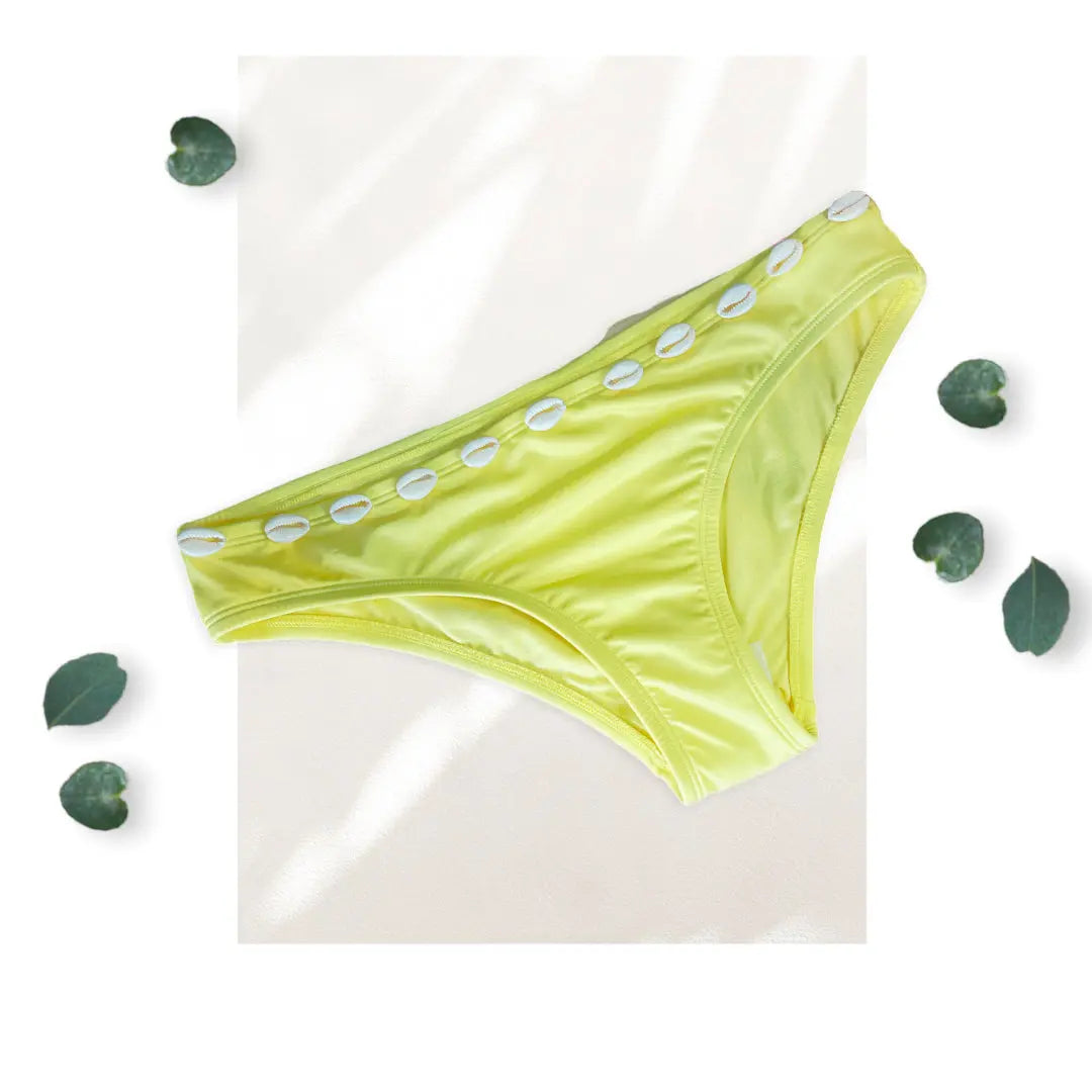Women’s Yellow Shells Bikini Bottom WearMSW