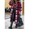 Red Plaid Flannel Shacket Jacket - Makuwa Swim Wear