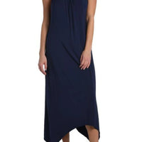 La Blanca Beaded Handkerchief Hem Cover-Up Dress in Indigo La Blanca