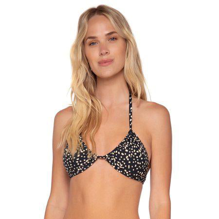 Swim Systems Black Sand Mila Tri Bikini Top 36/DD / Multi Color