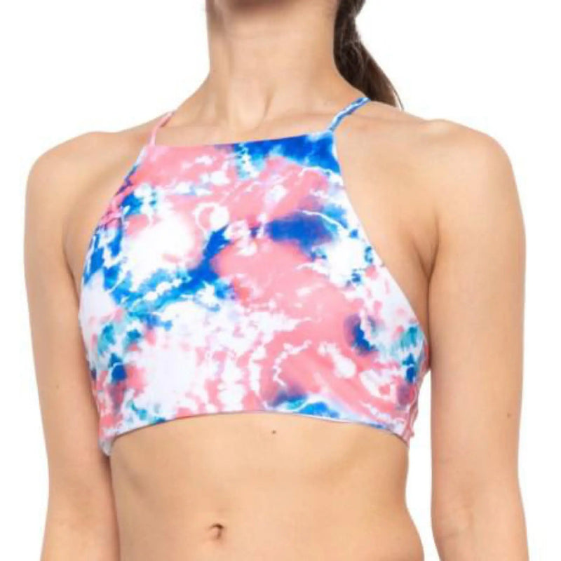 Raisins Juniors' Torquay Shorebreak High-Neck Cropped Bikini Top Women's Swimsuit Raisins