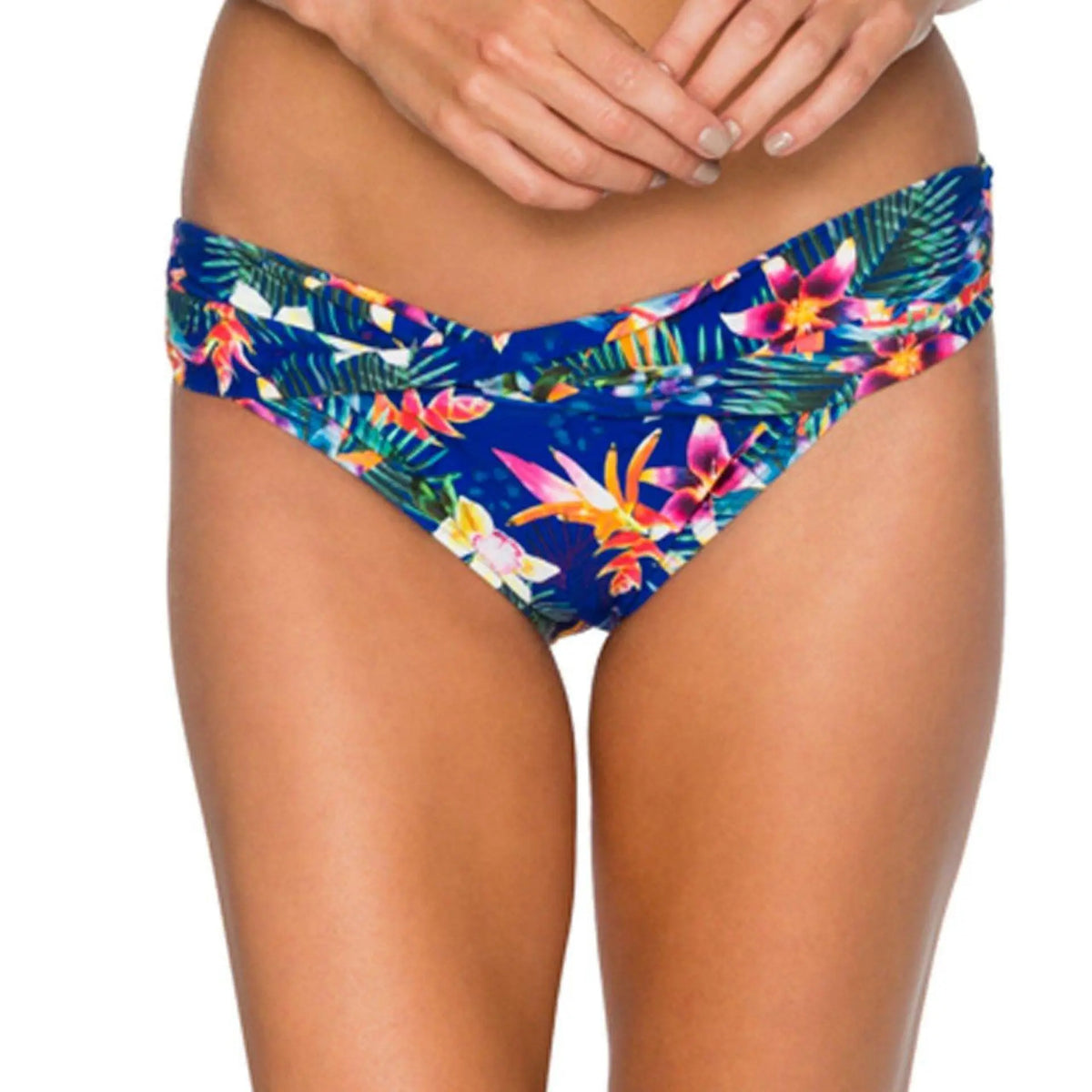 Sunsets Women S Sash Low Rise Bikini Bottom Printed, Mahola Sunsets