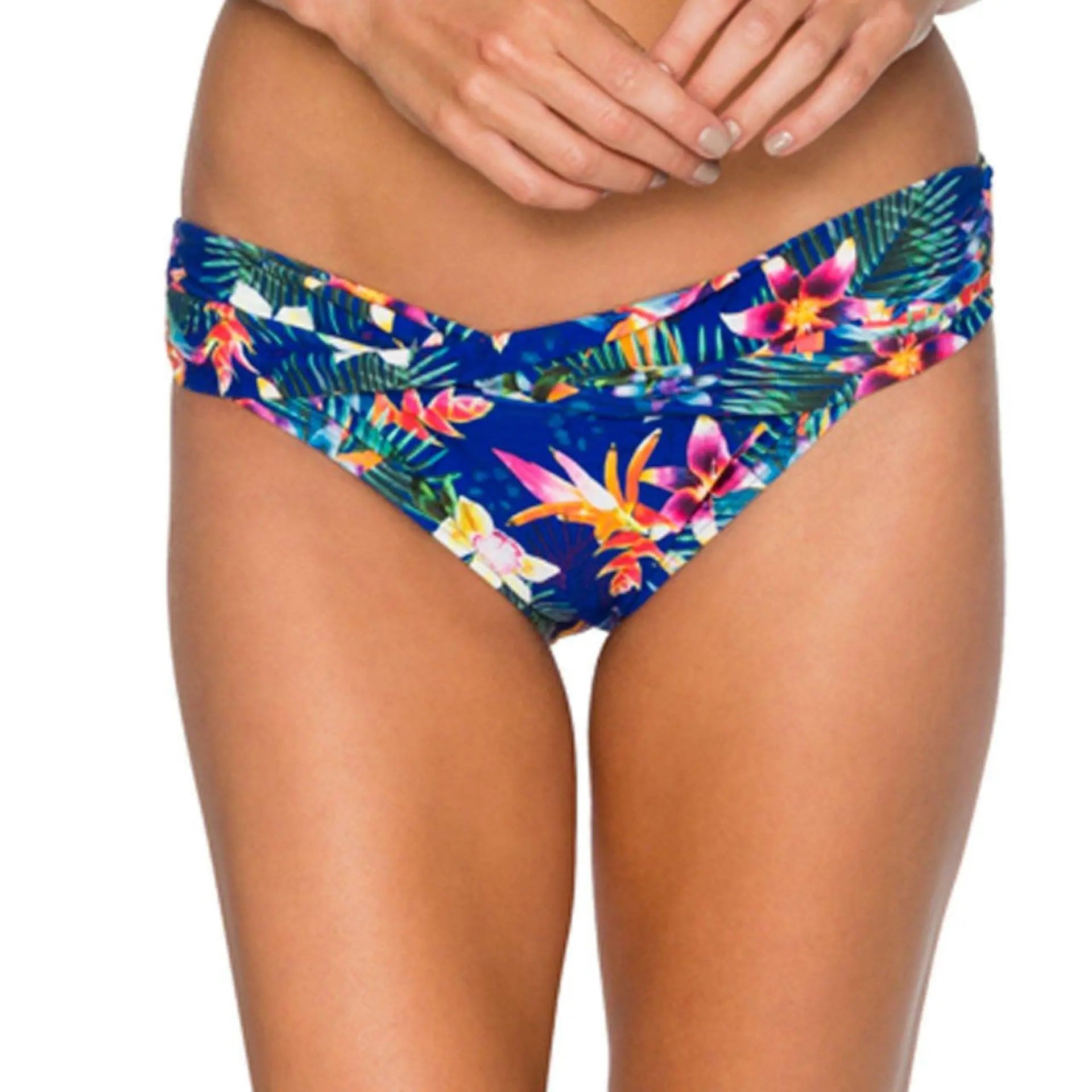 Sunsets Women S Sash Low Rise Bikini Bottom Printed, Mahola Sunsets