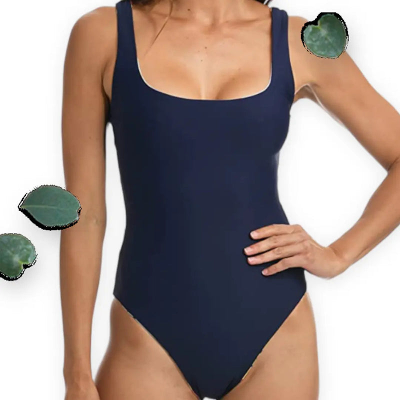 Citrus Women's One Piece Tropical Reversible Swimsuit Citrus