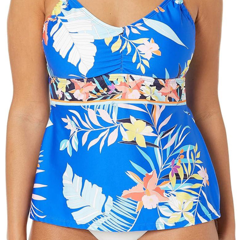 24th & Ocean Women’s V-Neck Tankini Swimsuit Top A-D Cup